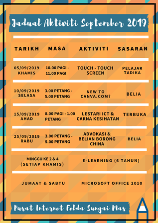 JADUAL AKTIVITI SEPTEMBER