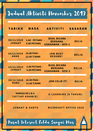 JADUAL AKTIVITI NOVEMBER